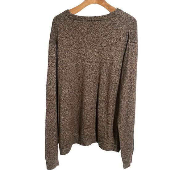 Croft And Barrow Sweater Mens XXL Brown Soft Knit Crew Neck Pull Over Warm - Picture 8 of 8